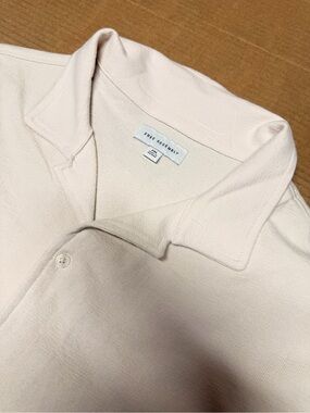 Free Assembly Men's Soft Cream Polo